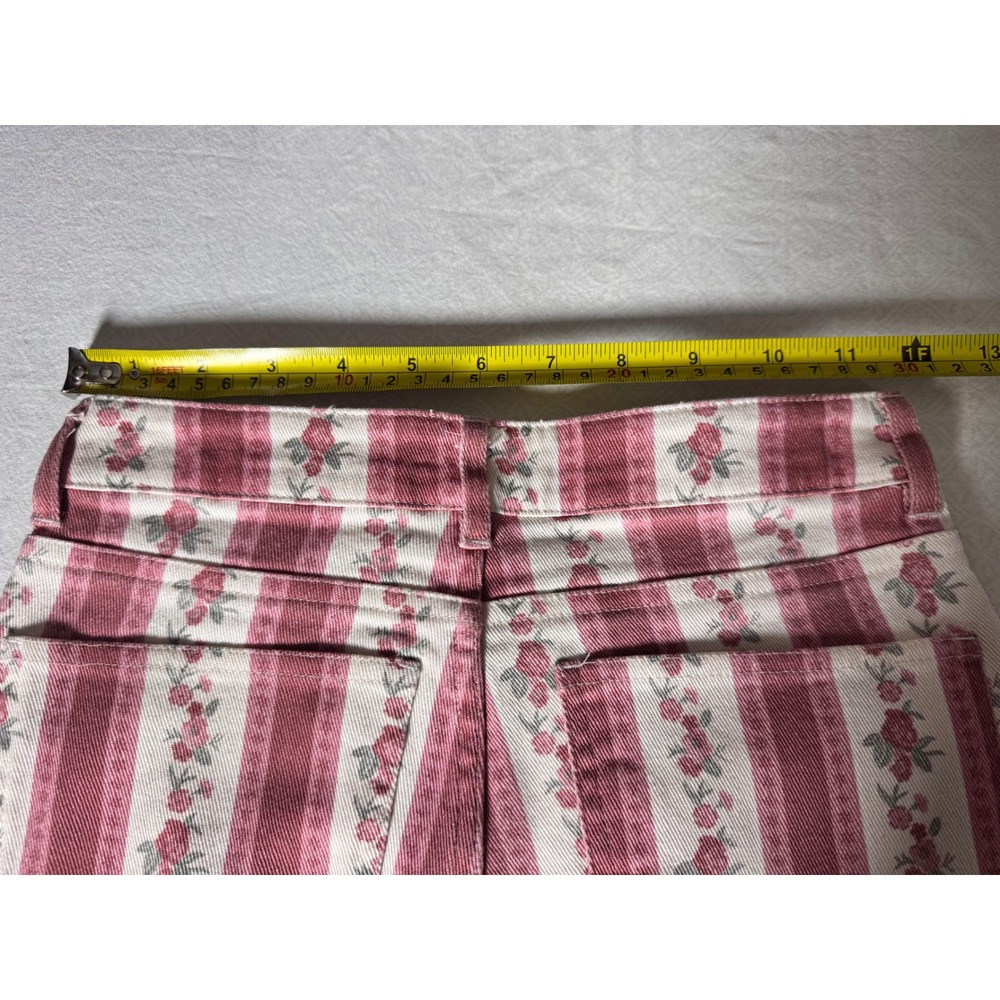 Altar State Womens XXS Flared Pants Floral Stripe High Rise - Picture 5 of 11